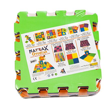 Matrax Geometrik Şekiller 3+ Yaş Büyük Boy Puzzle 9 Parça